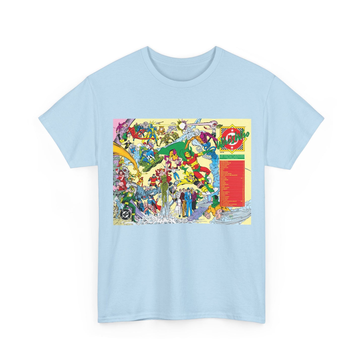 Who's Who in the DC Universe T-Shirt - George Perez Art - Mr. Miracle, Metamorpho - #15 Cover Art - DC Comics
