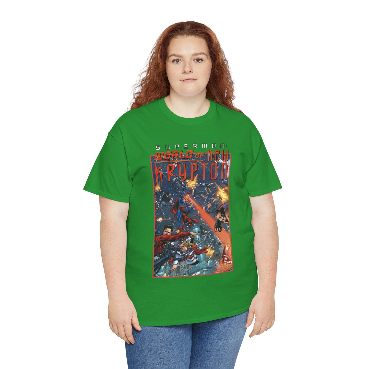 Superman: World of Krypton T-Shirt - George Perez Art - Superboy, Supergirl, Mon-El - DC Comics