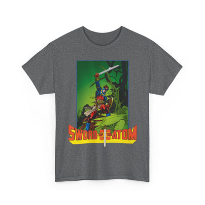 Sword of the Atom T-Shirt - Gil Kane Art - Ray Palmer in Morlaidh - Popular DC Comic Story from the 1980s