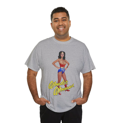 Wonder Woman T-Shirt - Lynda Carter - Popular 1970s CBS TV Show - DC Comics Character - Diana Prince, Paradise Island