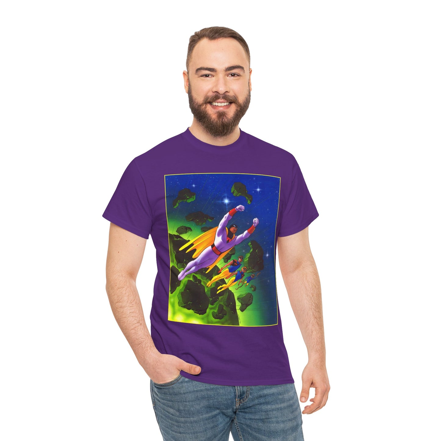 Space Ghost T-Shirt - Steve Rude Art - Jan, Jace, Blip - Gorgeous Art of 1960s Cartoon Icon