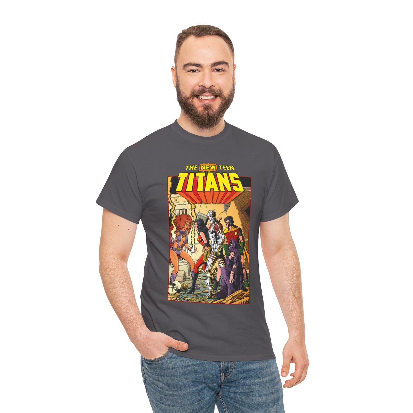 New Teen Titans T-Shirt - George Perez Art - #16 Cover - Wonder Girl, Robin, Starfire - DC Comics