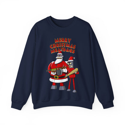 Robot Santa Claus & Bender Futurama Christmas Heavy Blend Crewneck Sweatshirt