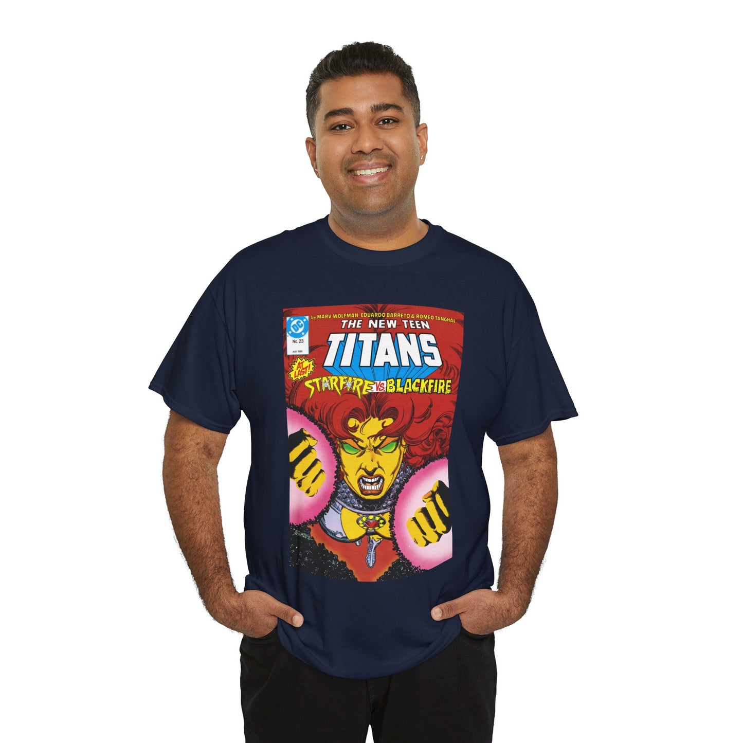 Starfire T-Shirt - George Perez Art - New Teen Titans #23 Cover - DC Comics