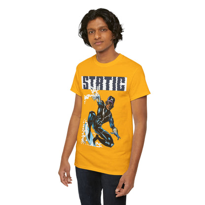 Static T-Shirt - Denys Cowan Art - DC Comics, Milestone Media - Shock to your System