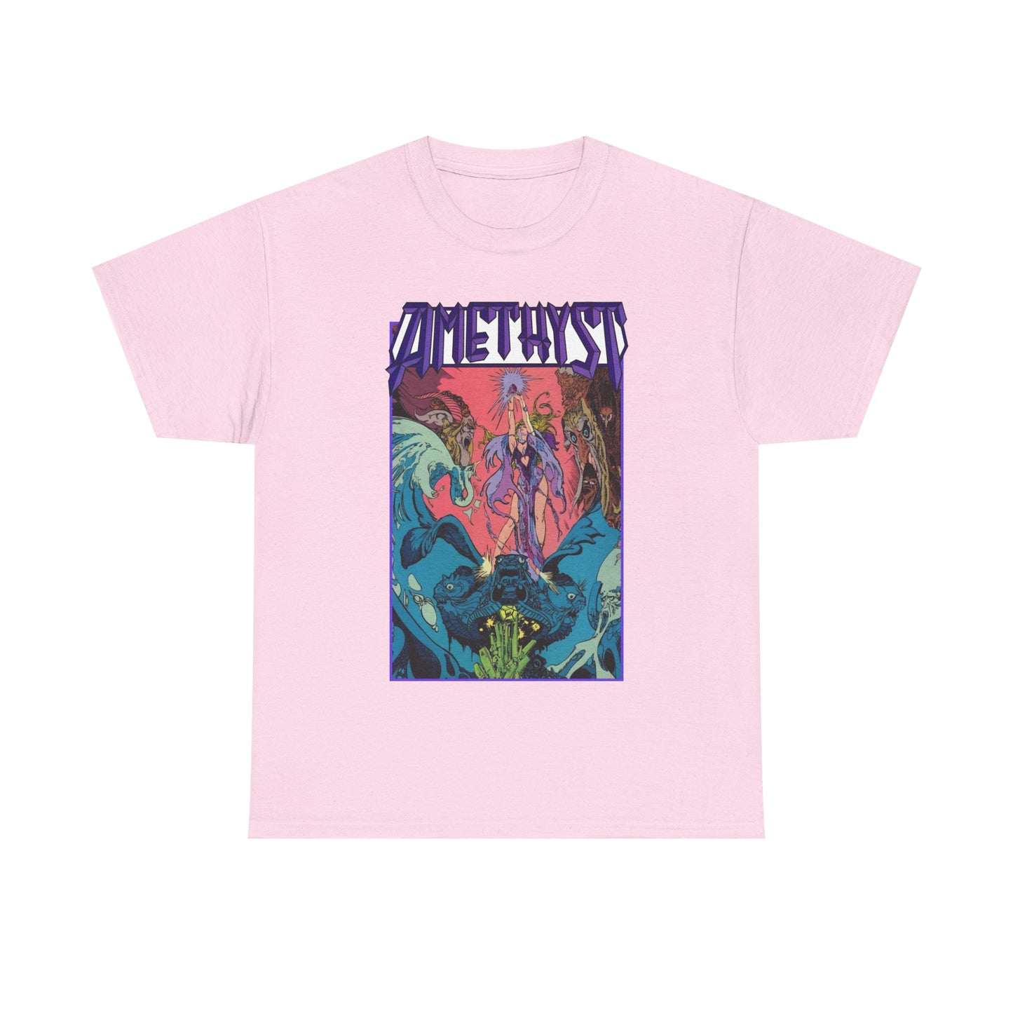 Amethyst T-Shirt - Esteban Maroto Art - Princess of Gemworld - 1980s Series - DC Comics