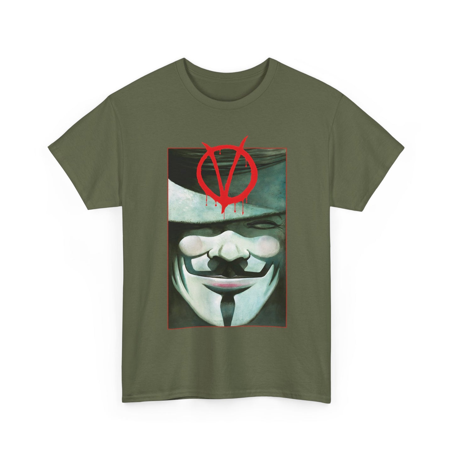 V For Vendetta T-Shirt - David Lloyd Art - Guy Fawkes Mask - DC Comics
