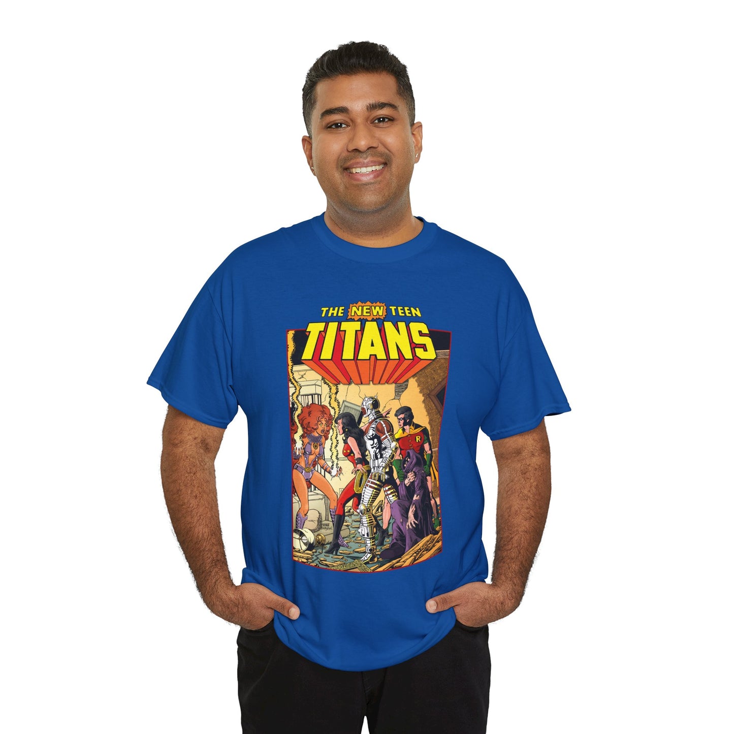 New Teen Titans T-Shirt - George Perez Art - #16 Cover - Wonder Girl, Robin, Starfire - DC Comics