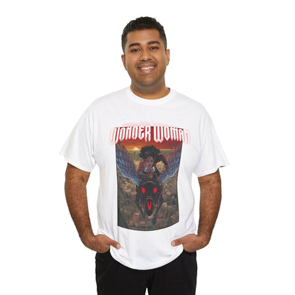 Absolute Wonder Woman T-Shirt - Hayden Sherman Art - DC Comics All-In - Raised in Hell by Circe - Riding Pegasus