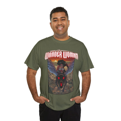 Absolute Wonder Woman T-Shirt - Hayden Sherman Art - DC Comics All-In - Raised in Hell by Circe - Riding Pegasus
