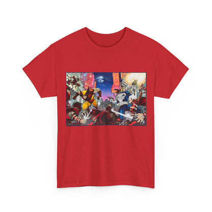 Wolverine & Punisher T-Shirt - Jim Lee Art - Vs The Hand - Marvel Comics