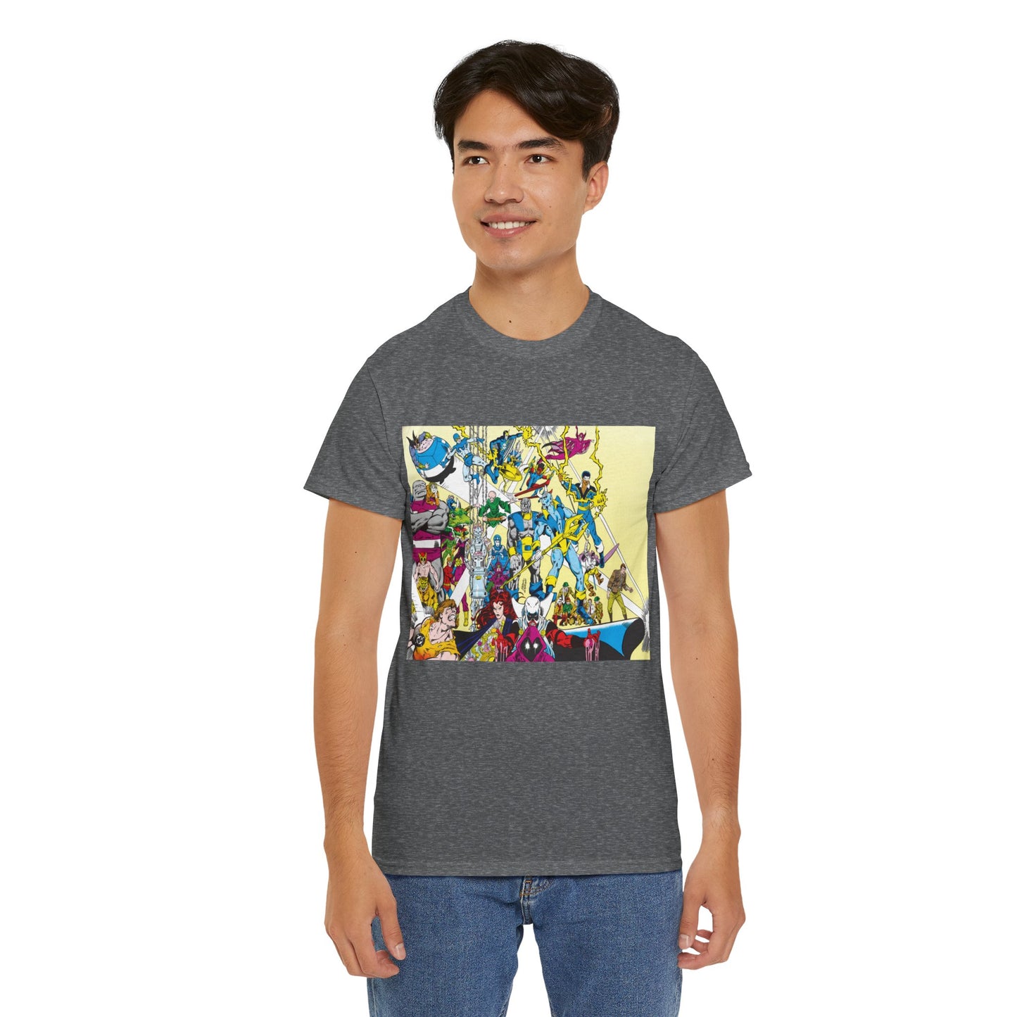 Who's Who in the DC Universe T-Shirt - George Perez Art - Black Lightning, Black Orchid - #3 Cover Art - DC Comics