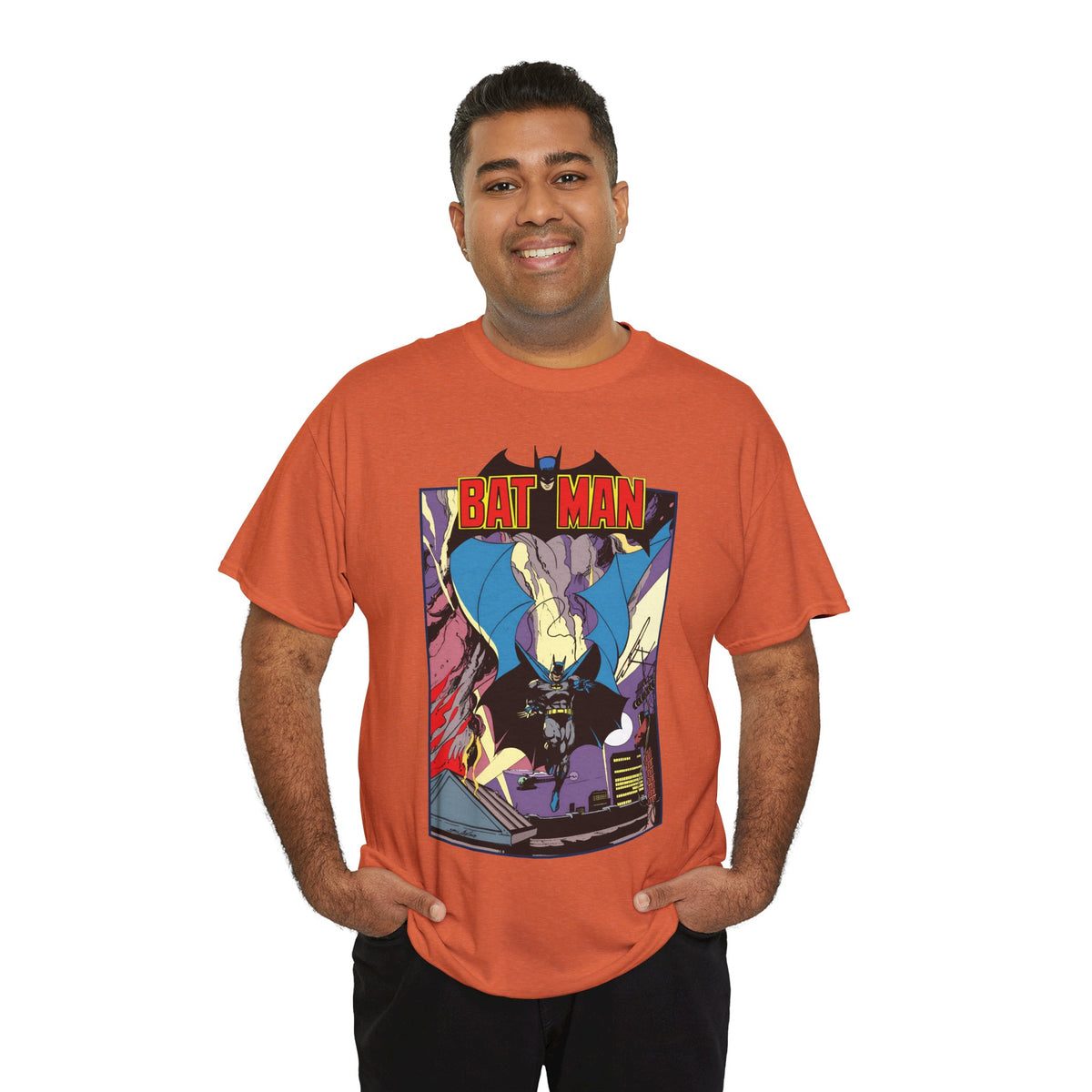 Batman T-Shirt - Neal Adams Art - Retro Bronze-Age Art - DC Comics