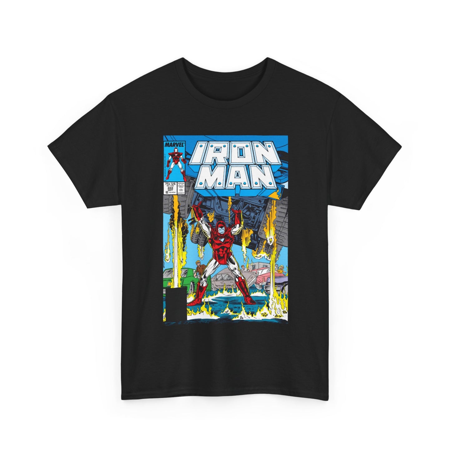 Iron Man #222 T-Shirt - Mark Bright Art - Marvel Comics