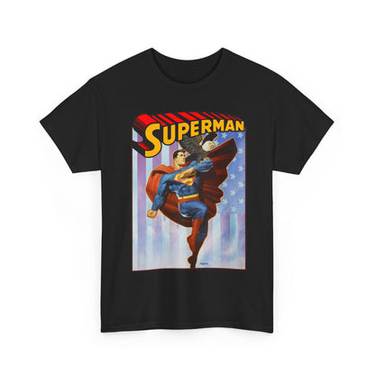 Superman With Eagle T-Shirt - Ariel Olivetti Art - DC Comics