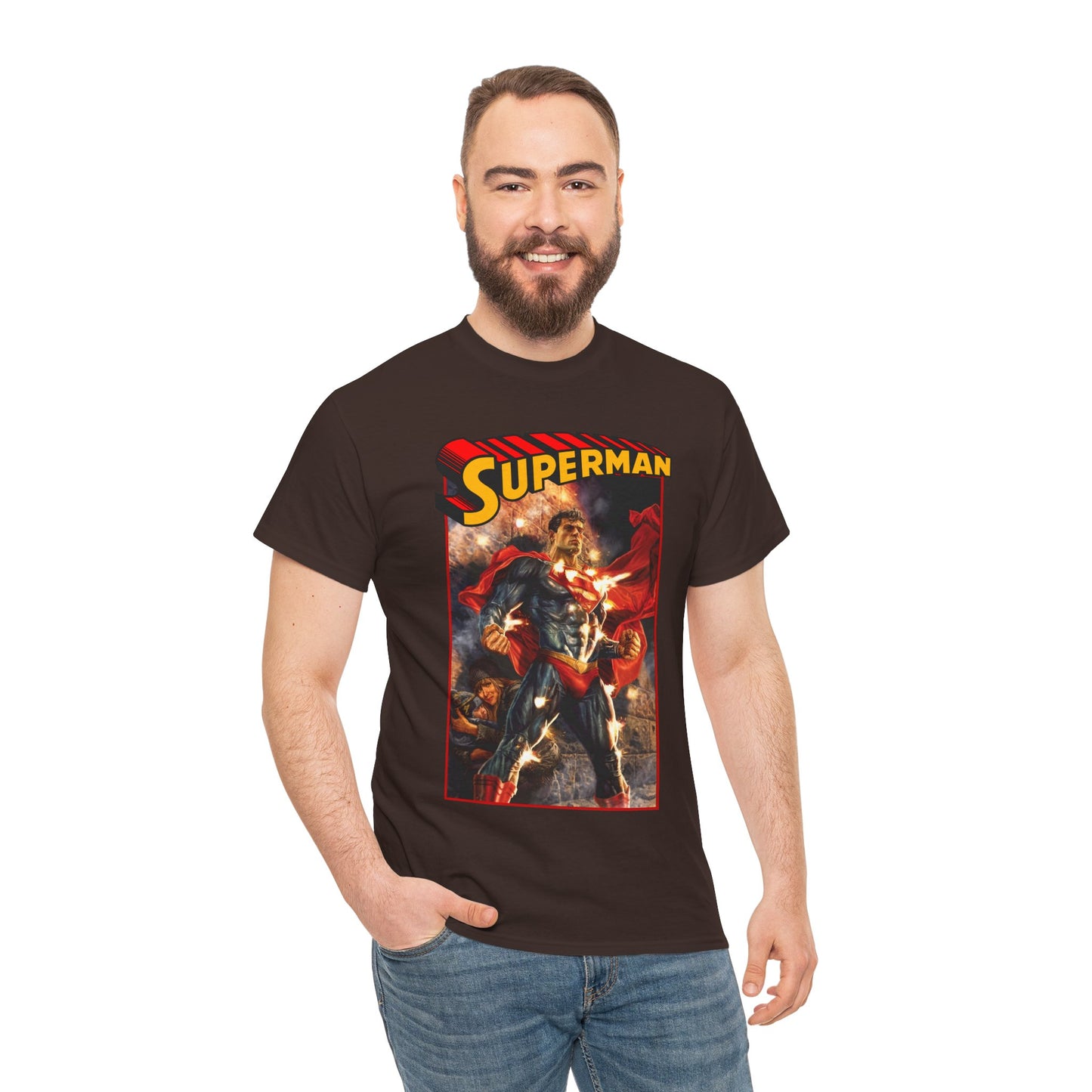 Superman T-Shirt - Lee Bermejo Art - Action Comics Variant Cover - Man of Steel, Metropolis - DC Comics