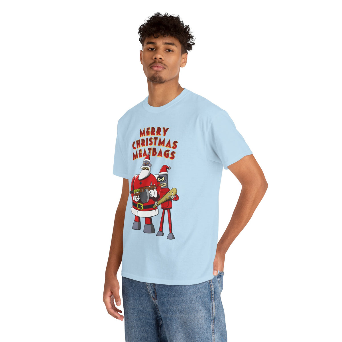 Robot Santa Claus & Bender Futurama Christmas T-Shirt