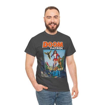 Doom Patrol T-Shirt - George Perez Art - Elasti-Girl, Robotman, Negative Man, The Chief - DC Comics Digest Cover Art