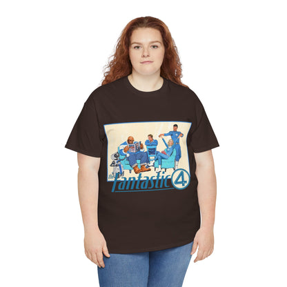 Fantastic Four T-Shirt - 2025 MCU Movie - Reed Richards, Invisible Woman, Thing, Human Torch - Marvel Comics Characters