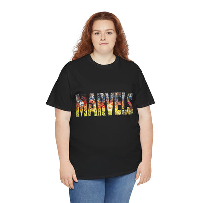 Marvels T-Shirt - Alex Ross Art from the popular Kurt Busiek Story - Spider-Man, Fantastic Four, X-Men, Hulk, Captain America, Thor, Iron Man - Marvel Comics