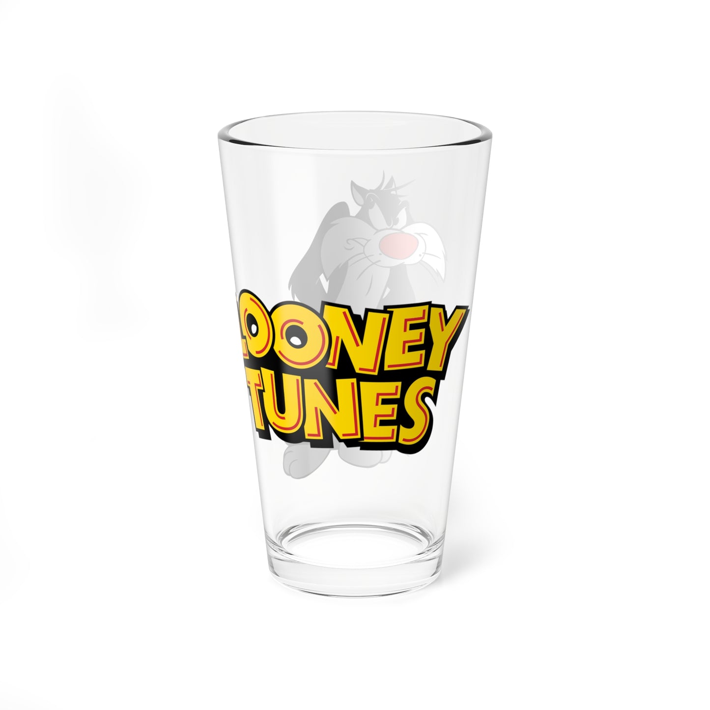 Sylvester J. Pussycat Sr. Pint Glass, 16oz - Looney Tunes - Merrie Melodies - Beloved Cartoon Icon - Sufferin' Succotash!