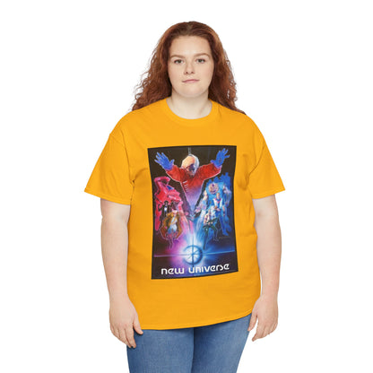 New Universe T-Shirt - Bill Sienkiewicz Art - Star Brand, Night Mask, Justice, DP7, Psi-Force, Kickers Inc - Marvel Comics