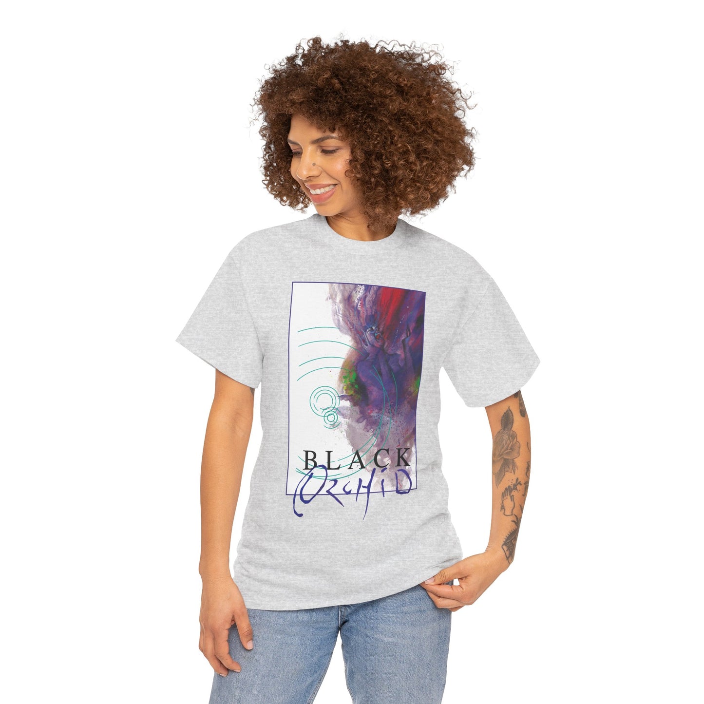 Black Orchid T-Shirt - Dave McKean Art - Neil Gaiman 1980s Story - DC/Vertigo Comics