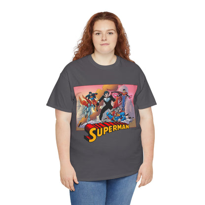 Superman T-Shirt - Tom Grummett Art - Death & Return - Steel, Cyborg, Eradicator - DC Comics