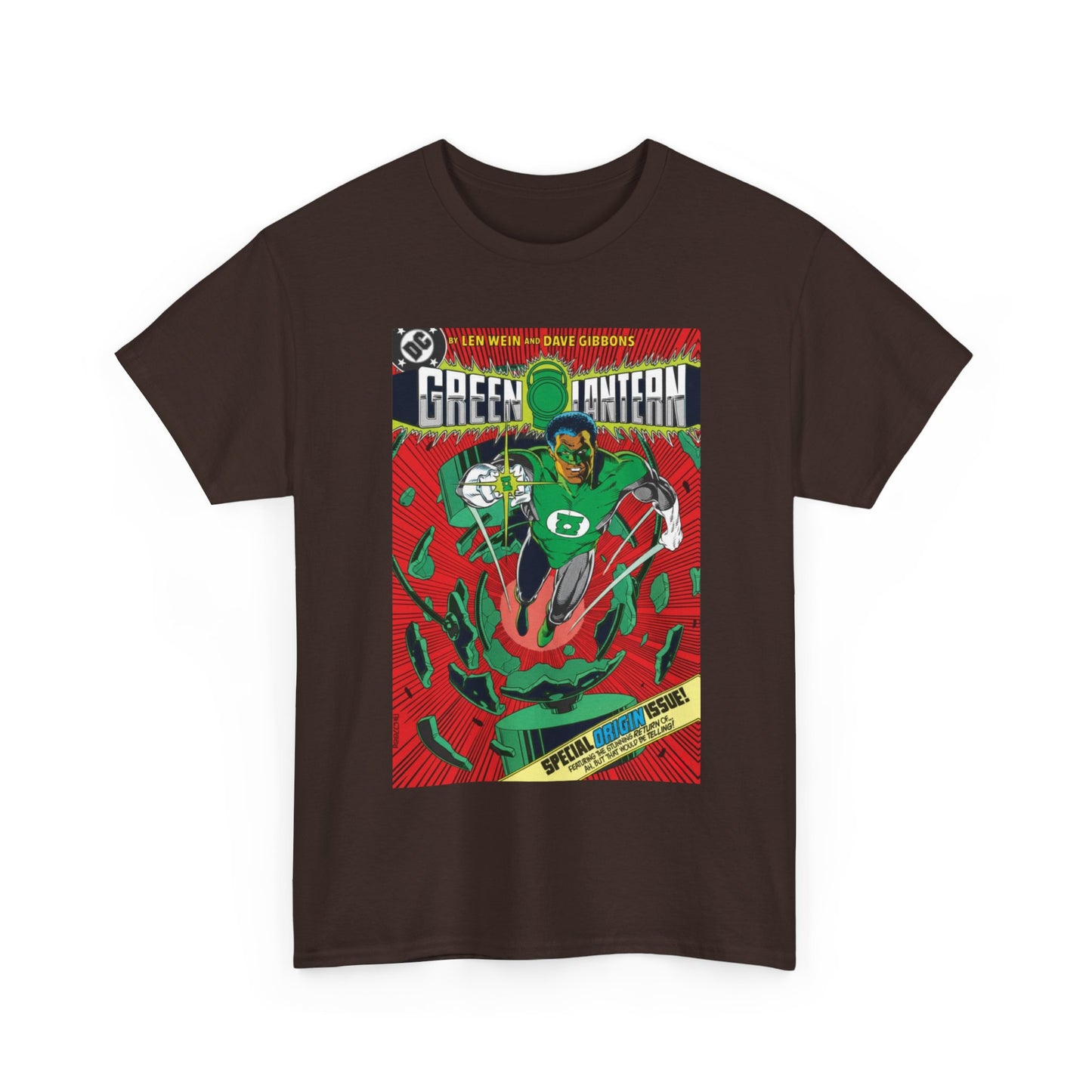Green Lantern #185 T-Shirt - Dave Gibbons Art - John Stewart Origin Issue - DC Comics