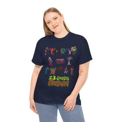 13 Ghosts of Scooby-Doo T-Shirt - Hanna-Barbera Saturday Morning Cartoon - Chest of Demons - Maldor, Queen Morbidia, Reflector Specter
