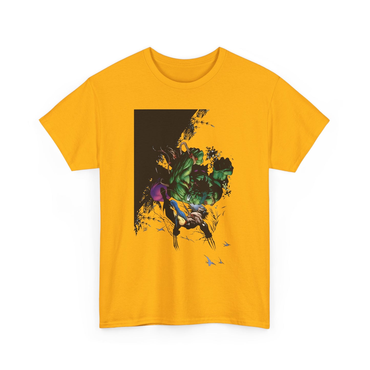 Wolverine Vs Hulk T-Shirt - Adam Kubert Art - Marvel Comics - Logan, X-Men, Bruce Banner - Great Fight Image