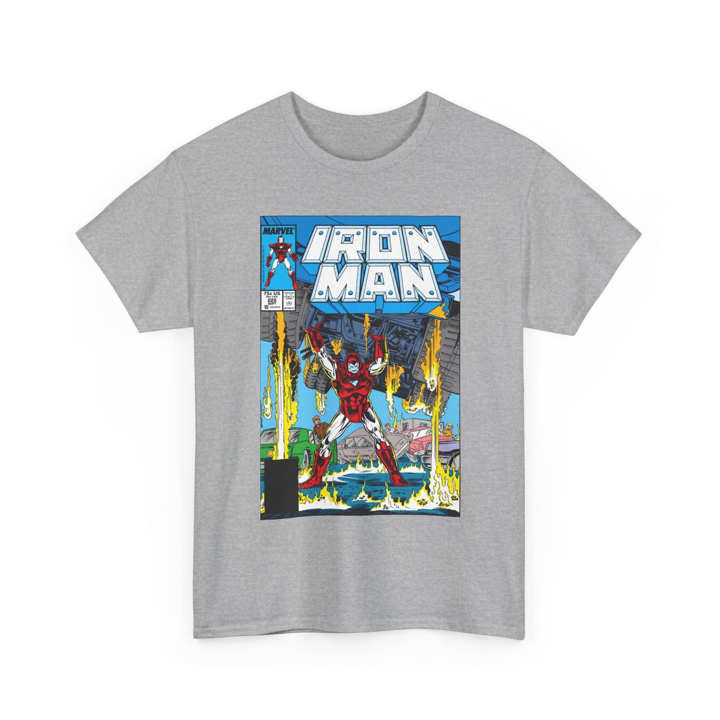 Iron Man #222 T-Shirt - Mark Bright Art - Marvel Comics