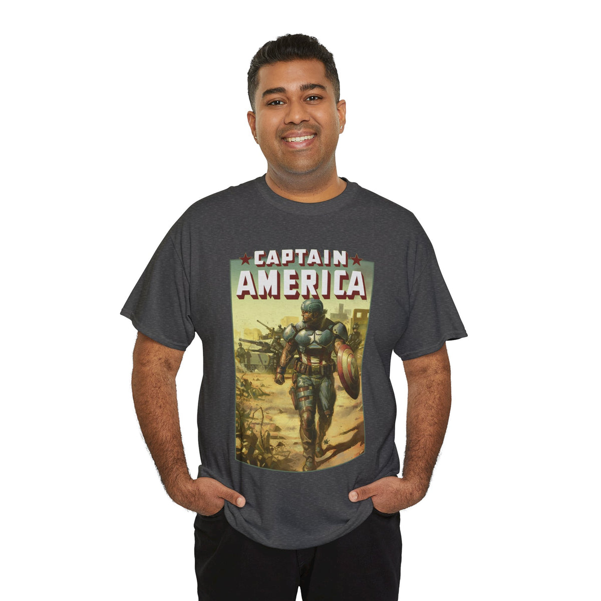 Captain America T-Shirt - Ben Harvey Art - Marvel Comics