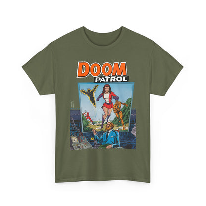 Doom Patrol T-Shirt - George Perez Art - Elasti-Girl, Robotman, Negative Man, The Chief - DC Comics Digest Cover Art
