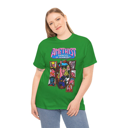 Amethyst Princess of Gemworld T-Shirt - Ernie Colon Art - Sardonyx, Dark Opal, Granch, Citrina - DC Comics