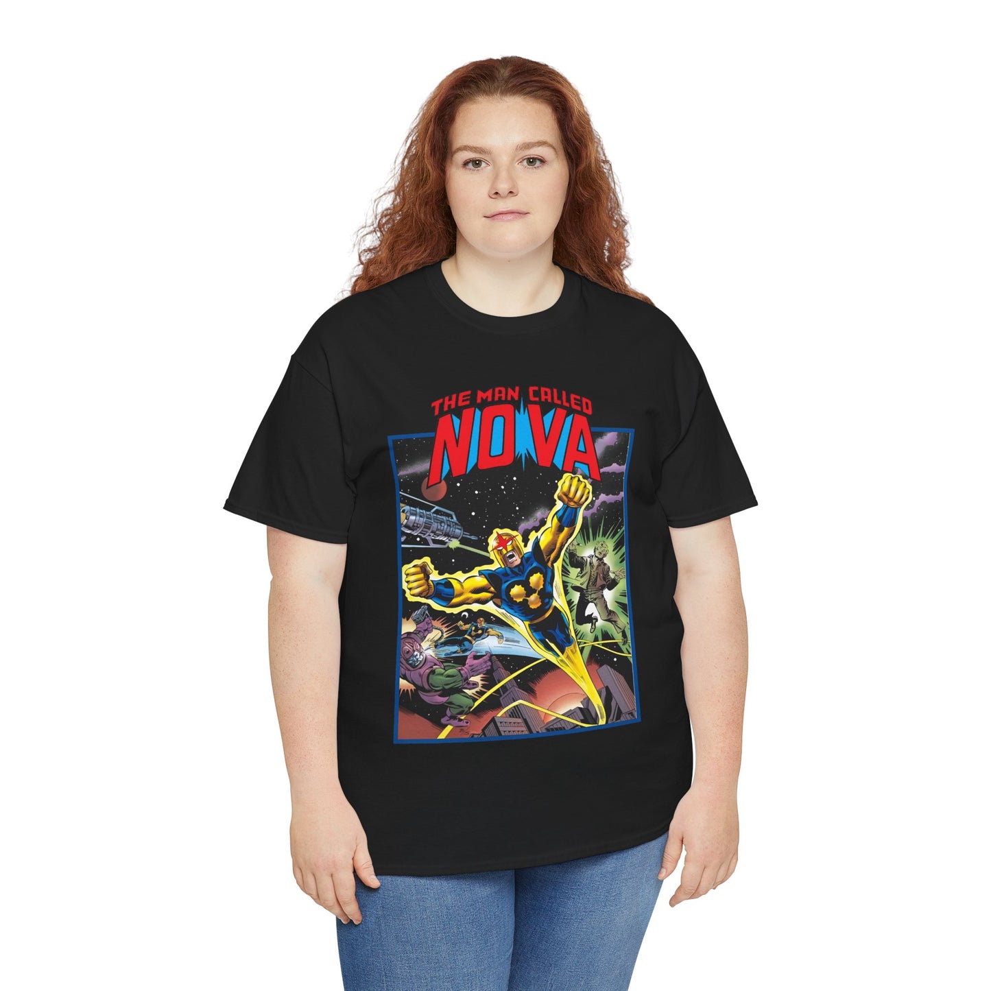 The Man Called Nova T-Shirt - Marvel Comics - Richard Rider - 1970s Comic Series Art - Cosmic Superhero