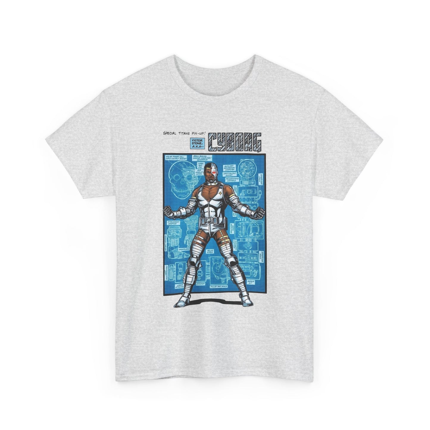 Cyborg T-Shirt - George Perez Art - New Teen Titans Pin-Up Poster - Victor Stone - DC Comics