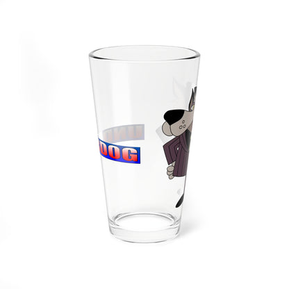 Riff Raff Pint Glass, 16oz - Underdog Foe - Saturday Morning Cartoon - 1960s TV Bad Guy