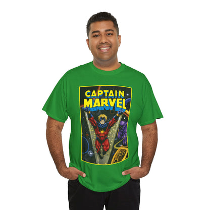 Captain Marvel T-Shirt - Mar-Vell - Thanos - Jim Starlin Art - 1970s Cosmic Superhero - Marvel Comics