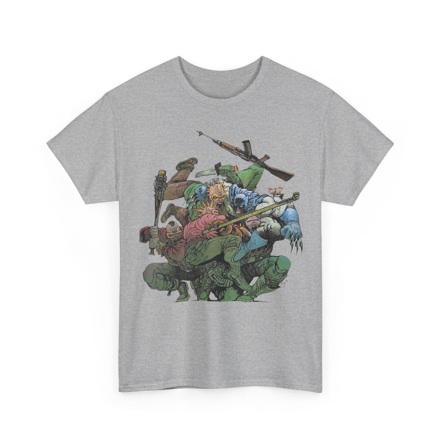Batman T-Shirt - Daniel Warren Johnson Art - Vs The Mutant Gang from Frank Miller's The Dark Knight Returns - DC Comics
