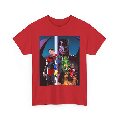 Kingdom Come T-Shirt - Dan Mora Art - Batman/Superman World's Finest Cover - Superman, Batman, Wonder Woman, Green Lantern, Robin, Flash - DC Comics