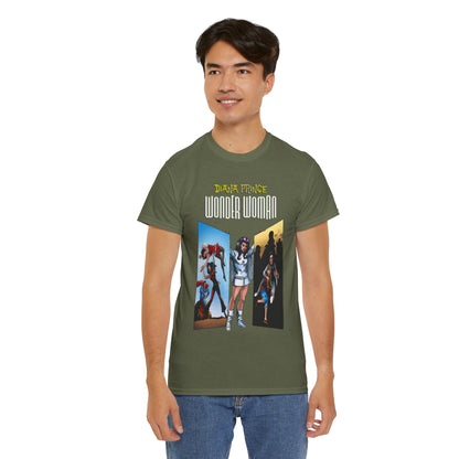 Diana Prince Wonder Woman  T-Shirt - 1970s White Suit Years - Bronze Age DC Comics