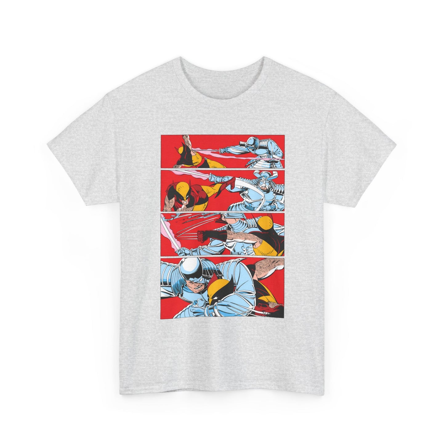 Wolverine Vs Silver Samurai Fight T-Shirt - Uncanny X-Men #173 - Marvel Comics