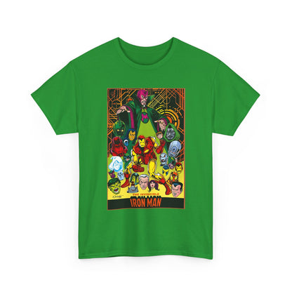 Iron Man T-Shirt - Bob Layton Art - Tony Stark - Ultron, Doctor Doom, The Mandarin, The Beetle - Marvel Comics