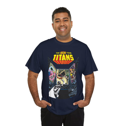New Teen Titans T-Shirt - George Perez Art - Dr. Light, Titans Tower - DC Comics