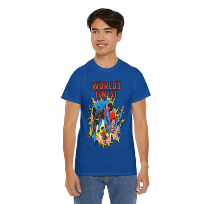 World's Finest T-Shirt - George Perez Art - Superman, Batman, Robin - DC Comics