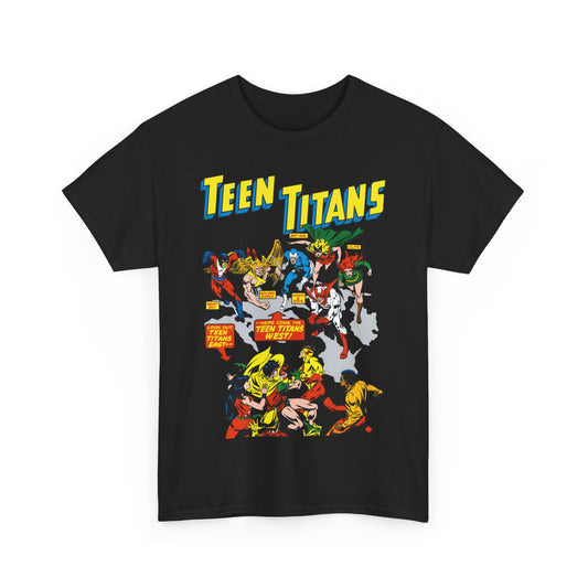 Teen Titans T-Shirt - Rick Buckler Art - Titans West, Lilith, Hawk & Dove, Beast Boy, Golden Eagle - DC Comics