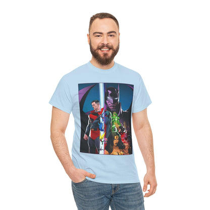 Kingdom Come T-Shirt - Dan Mora Art - Batman/Superman World's Finest Cover - Superman, Batman, Wonder Woman, Green Lantern, Robin, Flash - DC Comics