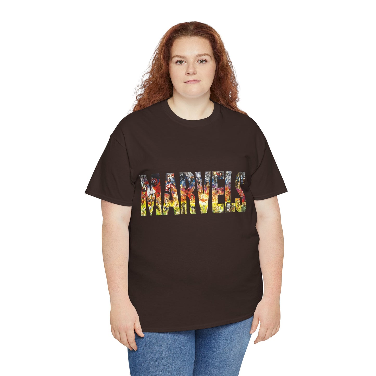 Marvels T-Shirt - Alex Ross Art from the popular Kurt Busiek Story - Spider-Man, Fantastic Four, X-Men, Hulk, Captain America, Thor, Iron Man - Marvel Comics