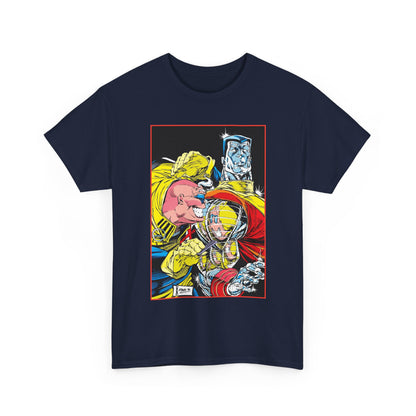 Strong Guy & Colossus T-Shirt - Dale Keown Art - Uncanny X-Men Annual Poster - Marvel Comics